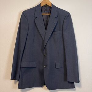 Dior Navy Pinstripe Two Button Suit Jacket Size 44